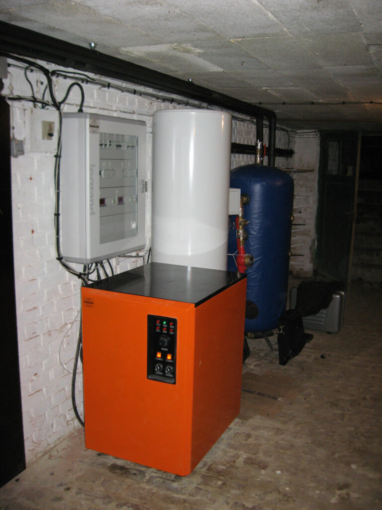 chaufferie géothermie pompe à chaleur